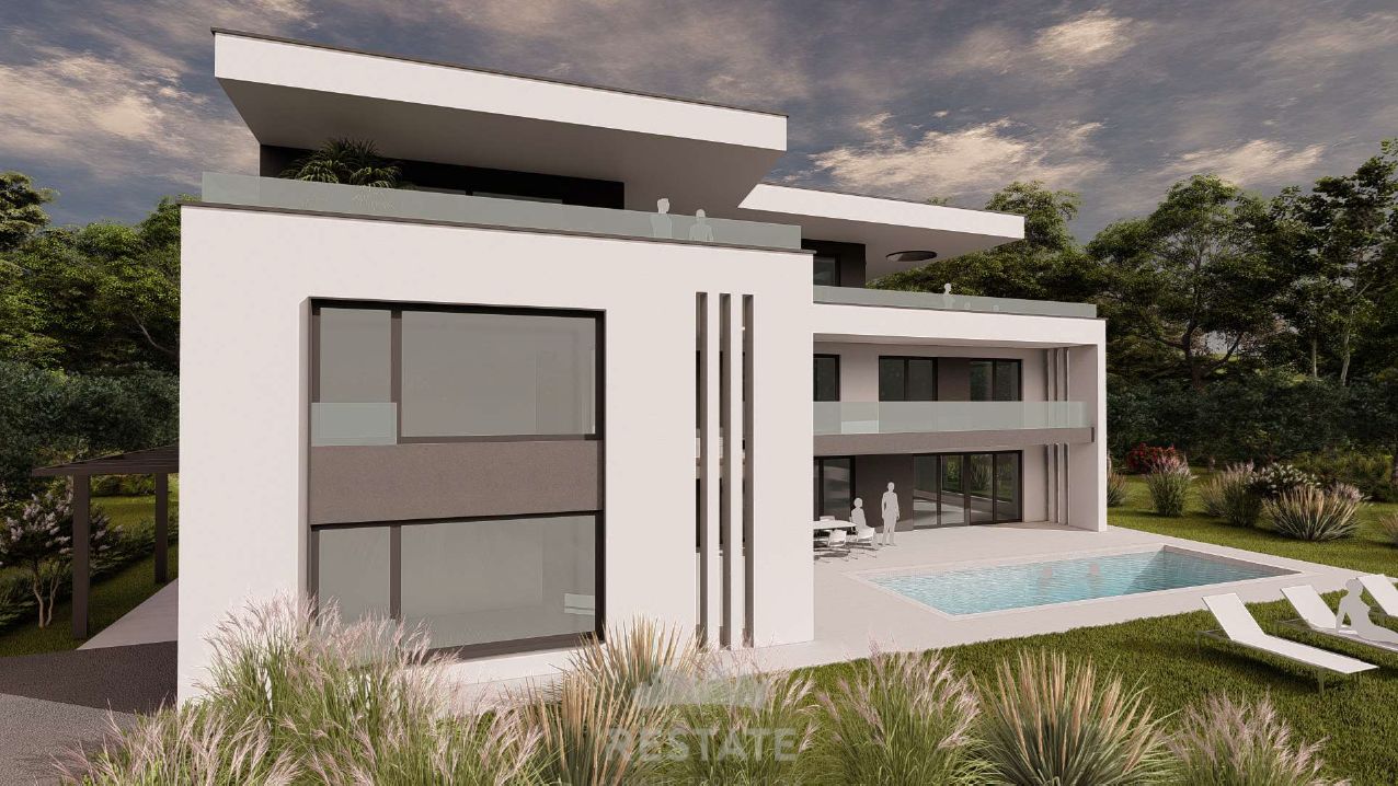 ZEMLJIŠČE s plačanim komunalnim prispevkom, za izgradnjo vile z bazenom — Peroj 111