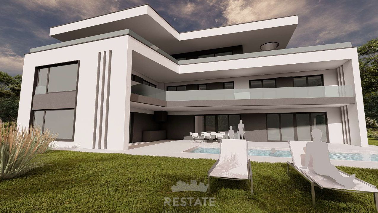 ZEMLJIŠČE s plačanim komunalnim prispevkom, za izgradnjo vile z bazenom — Peroj 111