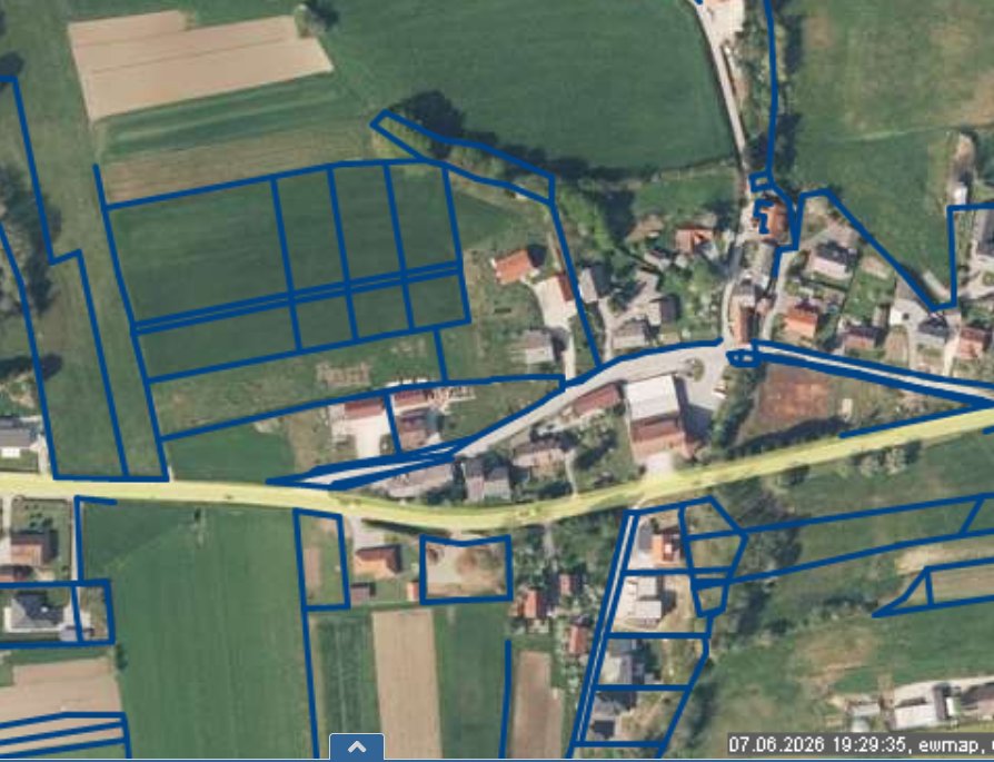 PRODAJA,POSEST,ZAZIDLJIVA,2172m2 — Koordinate 45.825019, 15.318807